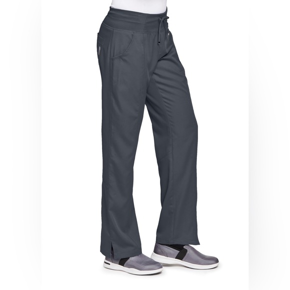 NEW Greys Anatomy 4 Pocket Yoga Knit Waist Scrub Pants in Steel Sz XL - Picture 9 of 10